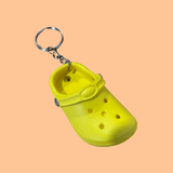 Croc Charm Key Chain - Yellow