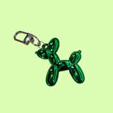 Balloon Dog Key Chain - Green