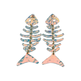 Large Fishbone Earrings