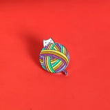 Yarn Cat Enamel Pin