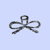 Metal Silver Bow Hair Claw (Copy)