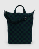 Navy Green Grid Duck Bag