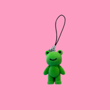 Fuzzy Frog  Bag Charm