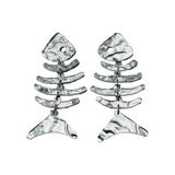 Large Fishbone Earrings