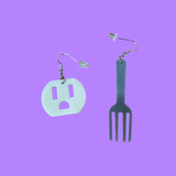 Fork and Outlet earring