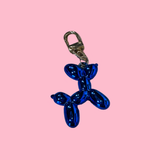 Balloon Dog Key Chain- Cobalt