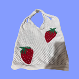 Strawberry  Knit Bag