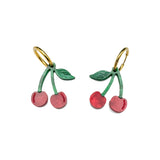 Cherry Charm Hoops