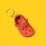 Croc Charm Key Chain - Orange