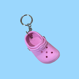 Croc Charm Key Chain - Light Pink