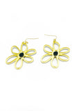 Large Gold Outline Daisy earrings