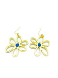 Large Gold Outline Daisy earrings