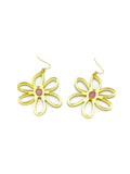 Large Gold Outline Daisy earrings