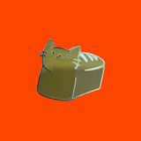 Cat Loaf Enamel Pin