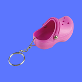 Croc Charm Key Chain - Hot Pink