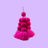 Pink Pompom Tassels