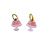 Jello Hoop Charm Earring