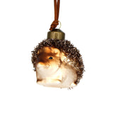 Hedgehog Glass Ornament