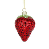 Strawberry Glass Ornament