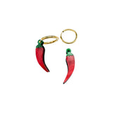 Pepper Hoop Charm Hoops