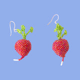 Beaded Indigenous Made Radish Earrings