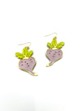 Turnip Hand Cast Earrings