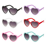 Polka Dot Color Hearts Kids Sunglasses